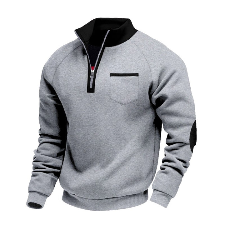 Holden - Men's Quarter-Zip Contrast Trim Sweater 5