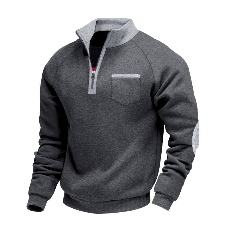 Holden - Men's Quarter-Zip Contrast Trim Sweater 6
