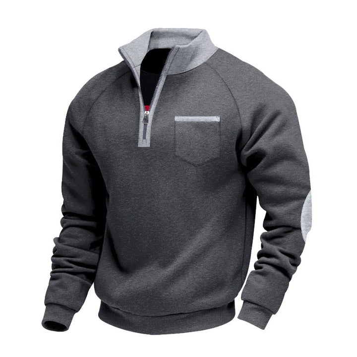 Holden - Men's Quarter-Zip Contrast Trim Sweater 6