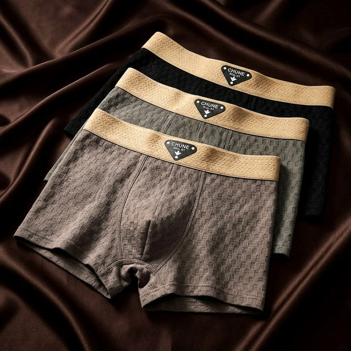 Hudson - Men’s Cotton Textured Waffle Boxer Briefs