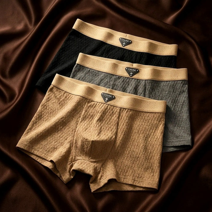 Hudson - Men’s Cotton Textured Waffle Boxer Briefs