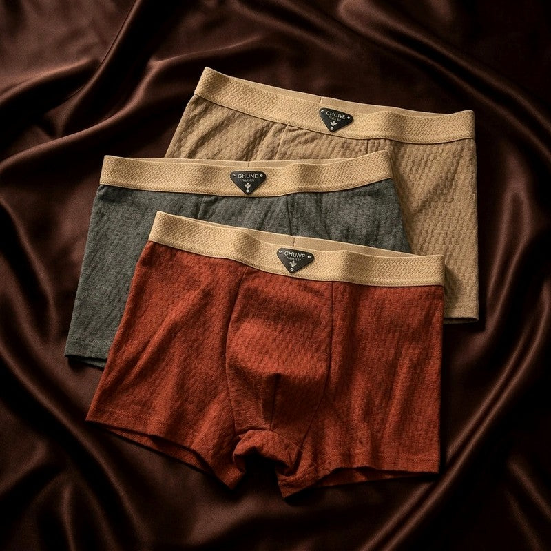 Hudson - Men’s Cotton Textured Waffle Boxer Briefs
