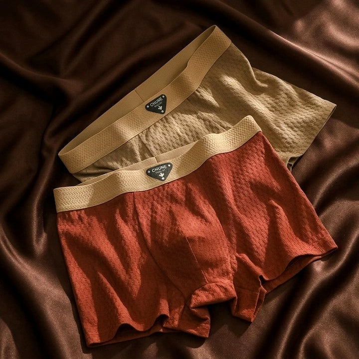Hudson - Men’s Cotton Textured Waffle Boxer Briefs