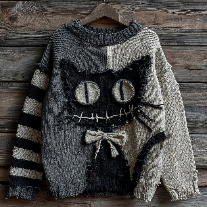 Ingrid - Women's Patchwork Knit Sweater 19