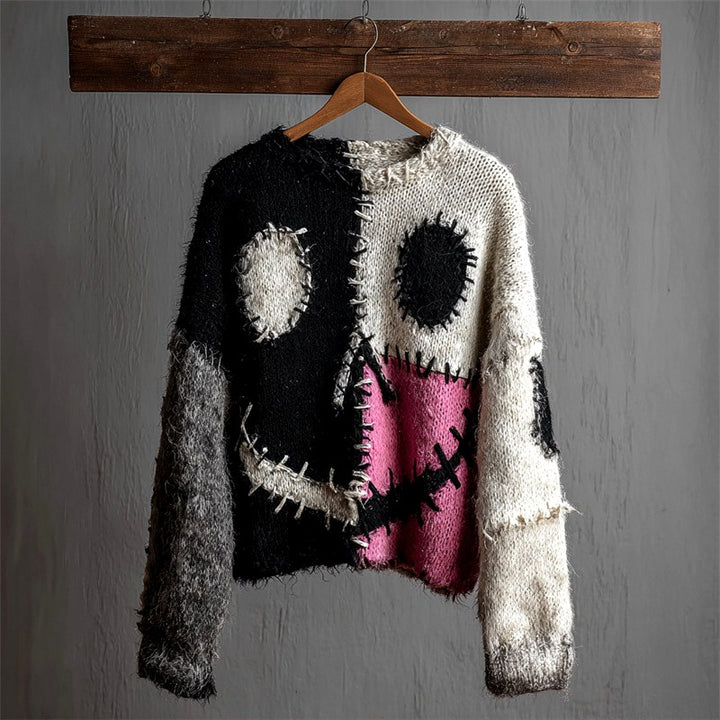 Ingrid - Women's Patchwork Knit Sweater 8