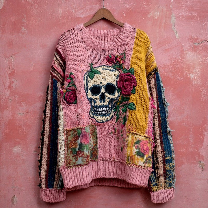 Ingrid - Women's Patchwork Knit Sweater 9