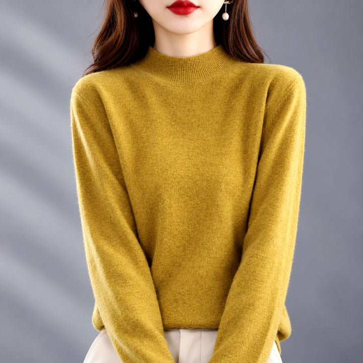 Ivette - Women's Mock Neck Long Sleeve Knit Sweater 5