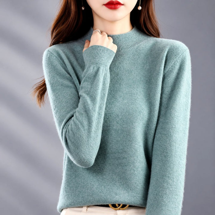 Ivette - Women's Mock Neck Long Sleeve Knit Sweater 6