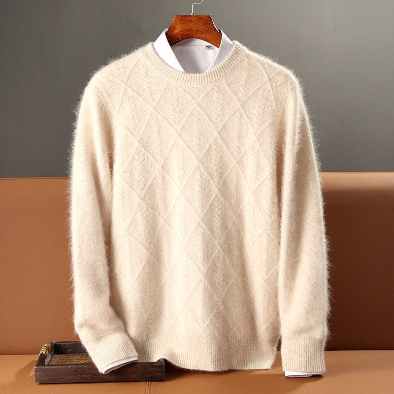 Jack - Men's Wool Cable-Knit Crewneck Sweater 1