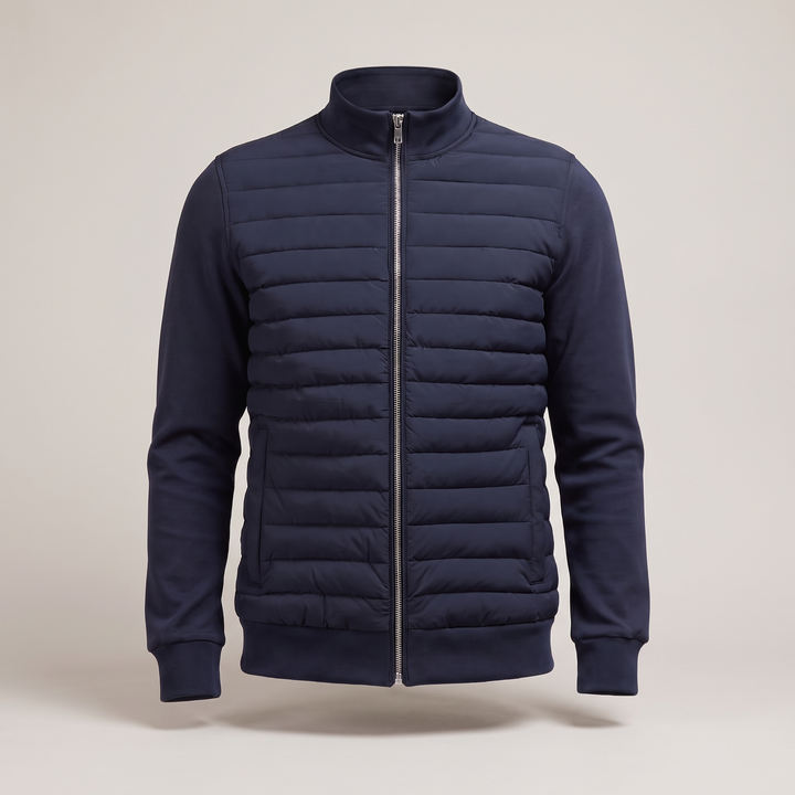 Jake - Men’s Quilted Jacket with Stand Collar