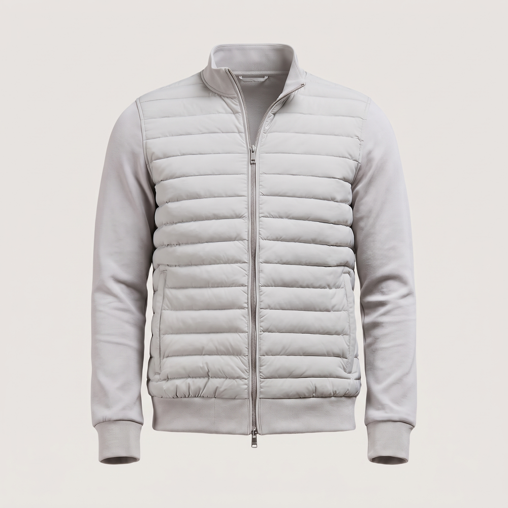 Jake - Men’s Quilted Jacket with Stand Collar