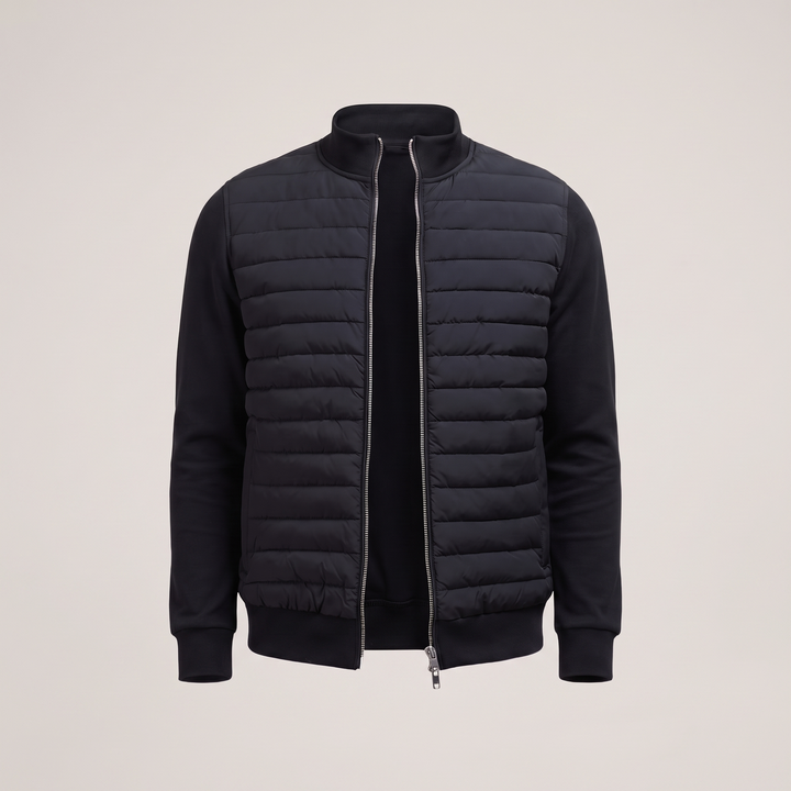 Jake - Men’s Quilted Jacket with Stand Collar