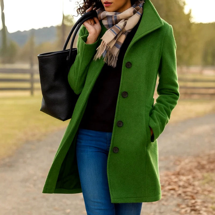 Jana - Women's Button-Front Tailored Coat