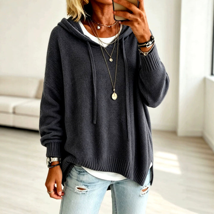 Jana - Women's Hooded Loose Fit Sweater 7