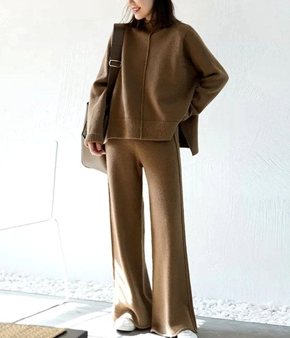 Jane - Women’s Crew Neck Sweater and Lounge Pants Set 3