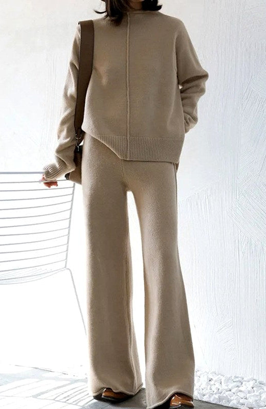 Jane - Women’s Crew Neck Sweater and Lounge Pants Set 4