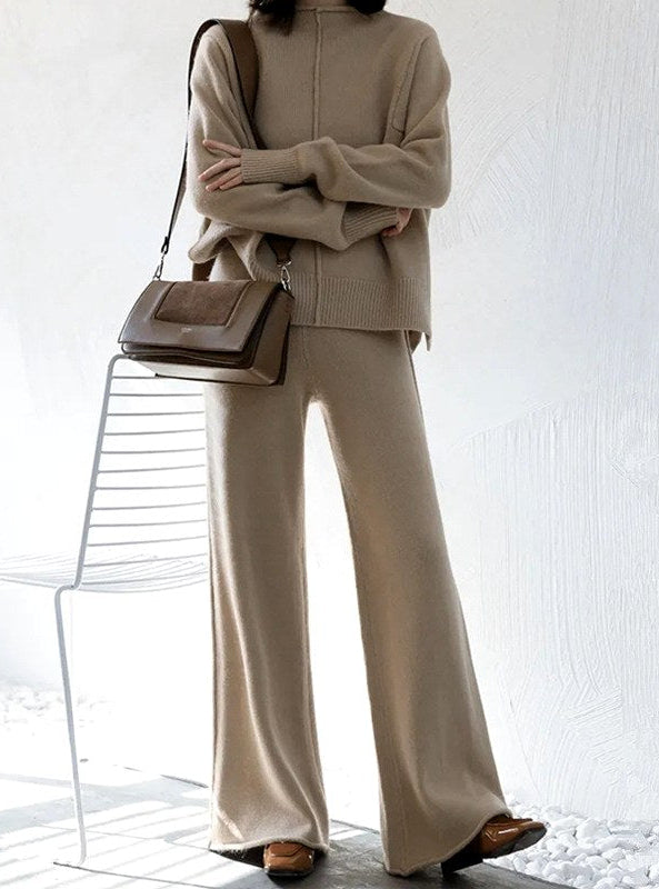 Jane - Women’s Crew Neck Sweater and Lounge Pants Set 5