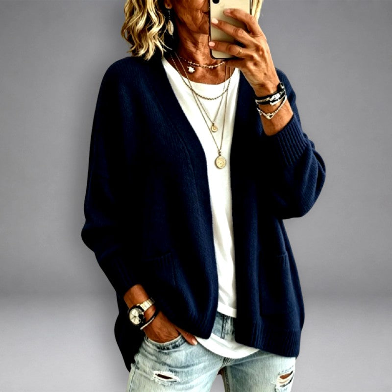Jeanette - Women's Open Front Oversized Cardigan 2