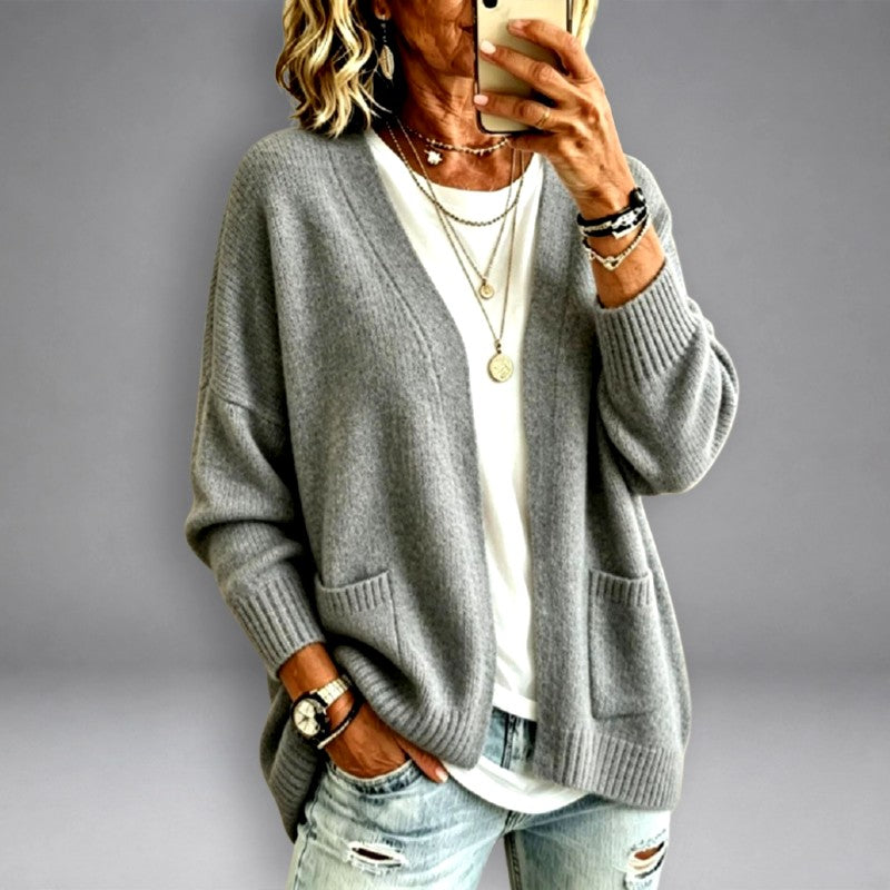 Jeanette - Women's Open Front Oversized Cardigan 3