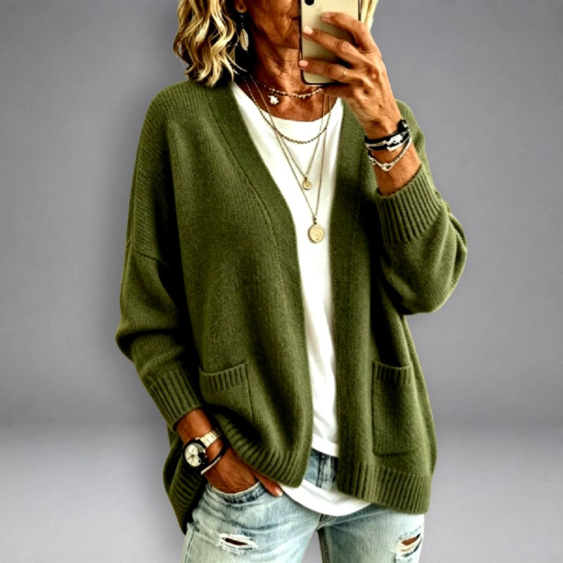 Jeanette - Women's Open Front Oversized Cardigan 4