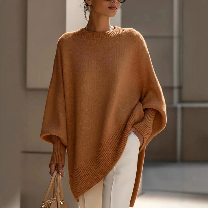 Juanita - Women's Round Neck Batwing Loose Sweater 3
