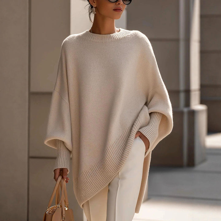 Juanita - Women's Round Neck Batwing Loose Sweater 7