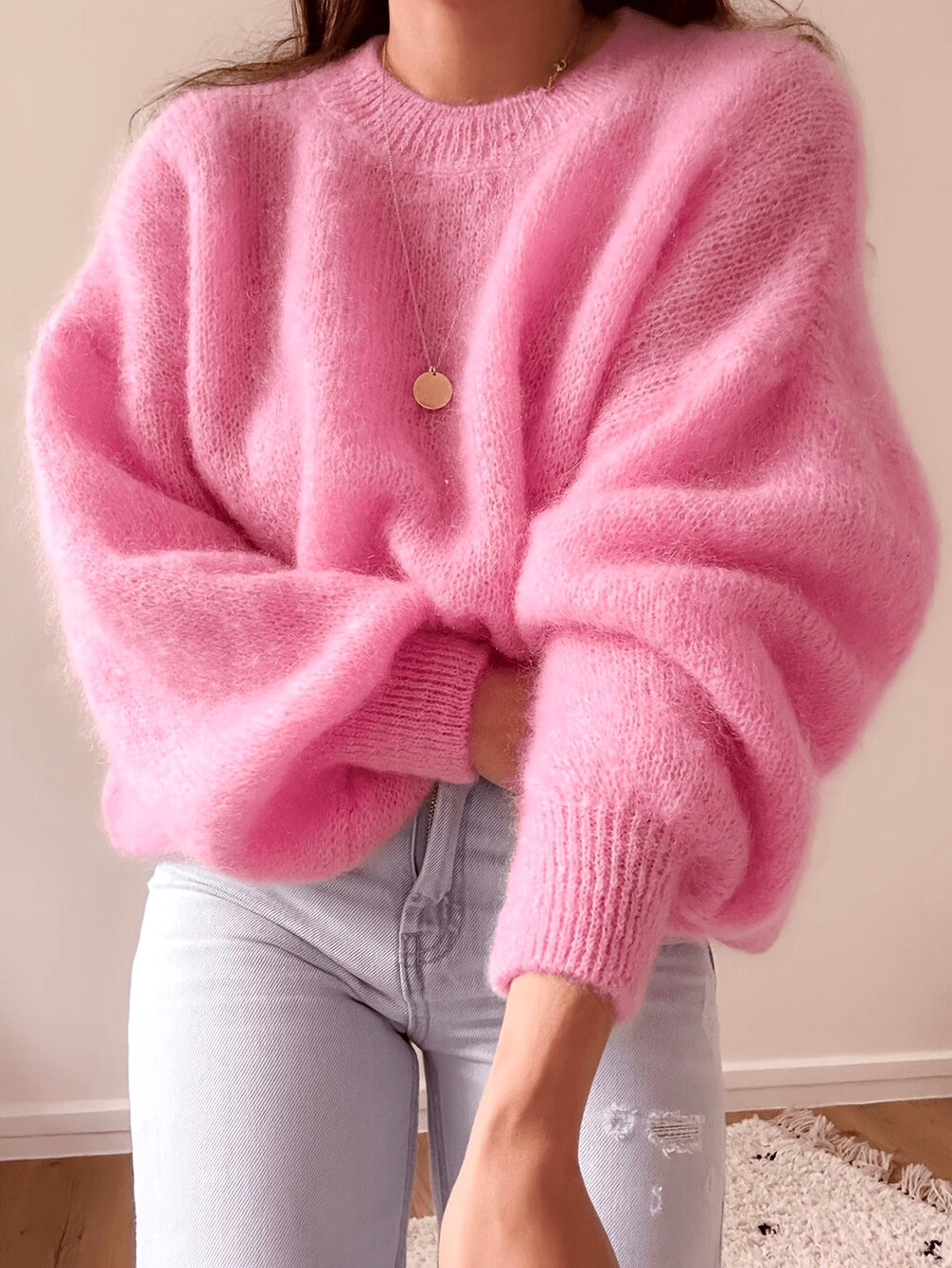 Juliana - Women’s Oversized Fuzzy Knit Sweater 3