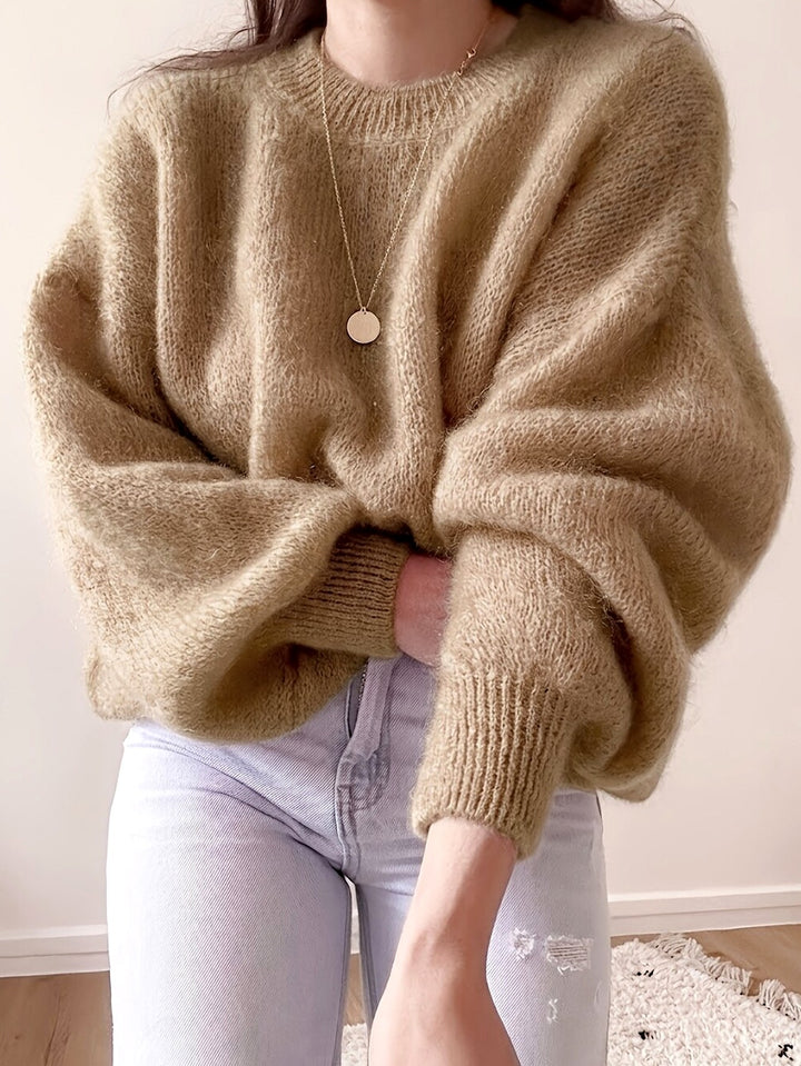 Juliana - Women’s Oversized Fuzzy Knit Sweater 4
