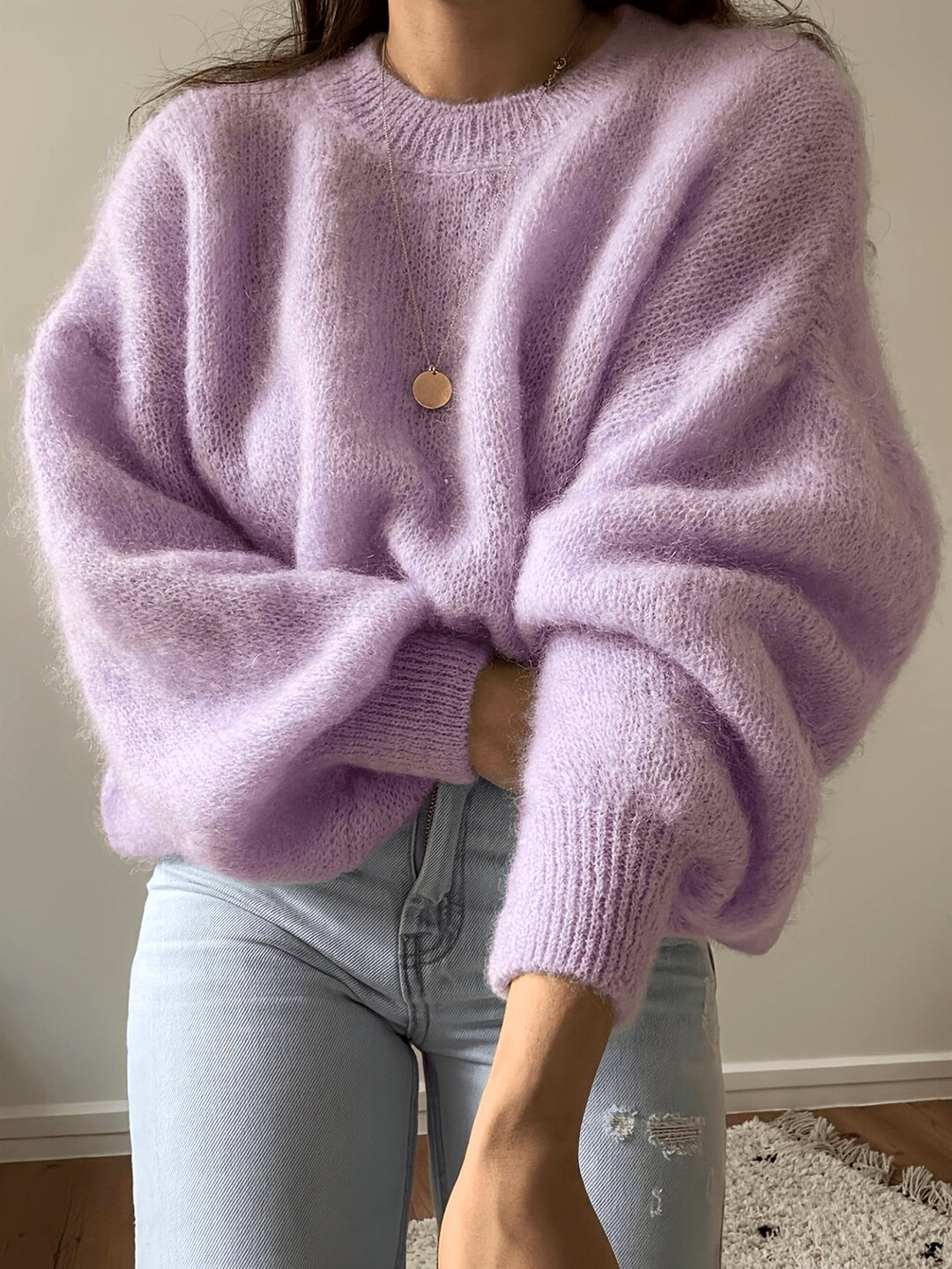 Juliana - Women’s Oversized Fuzzy Knit Sweater 5
