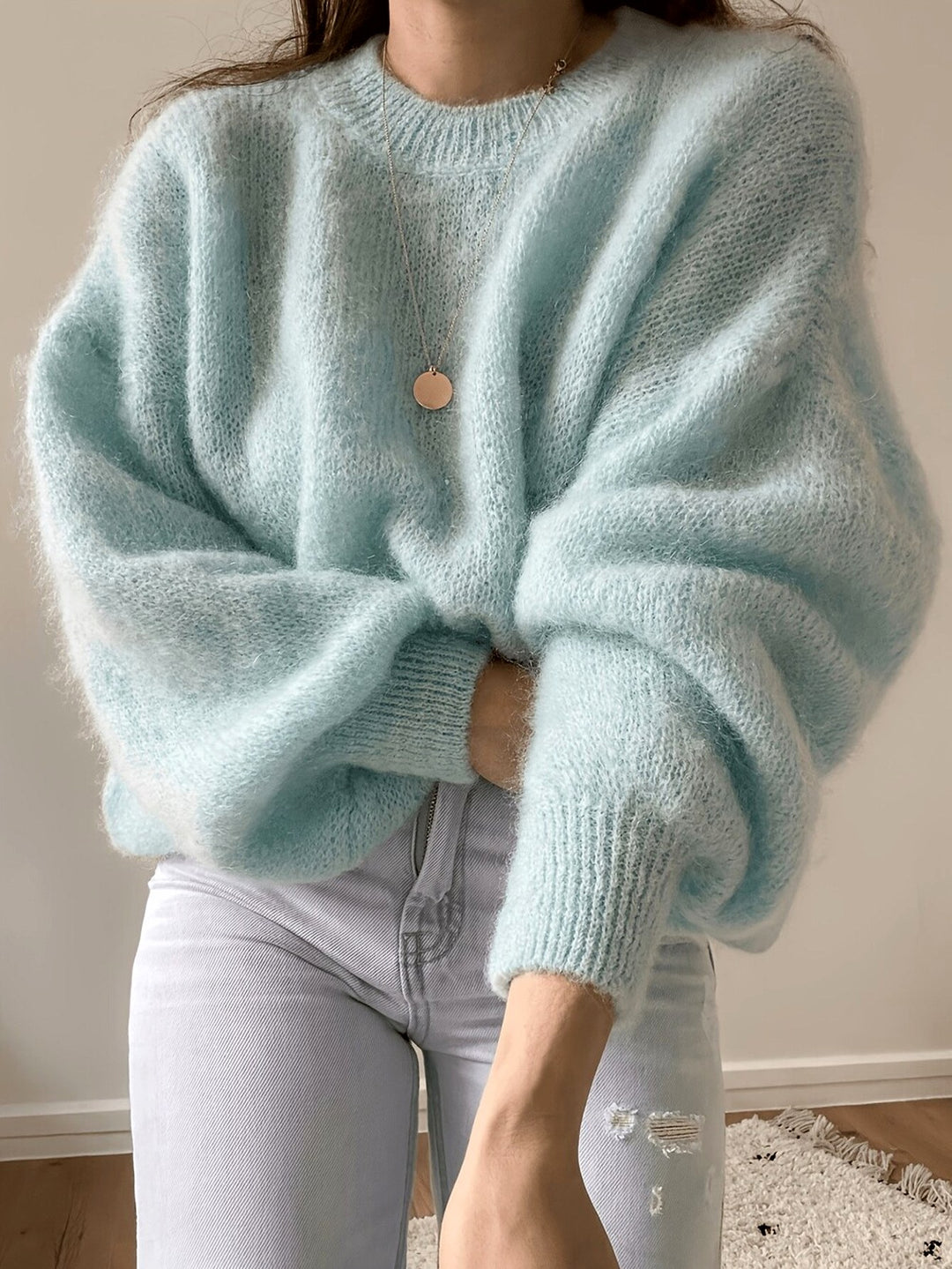 Juliana - Women’s Oversized Fuzzy Knit Sweater 6