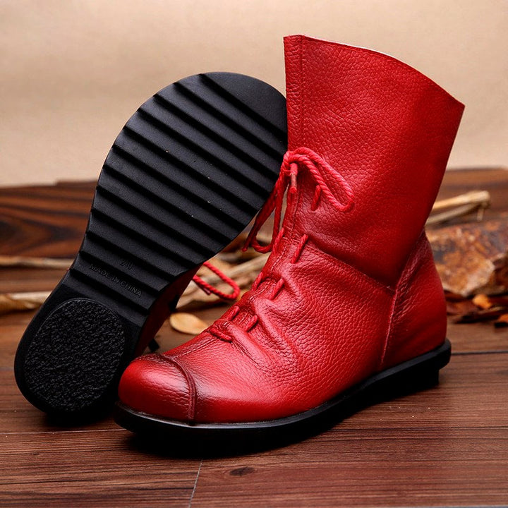 Kara - Women’s Leather Lace-Up Ankle Boots 1