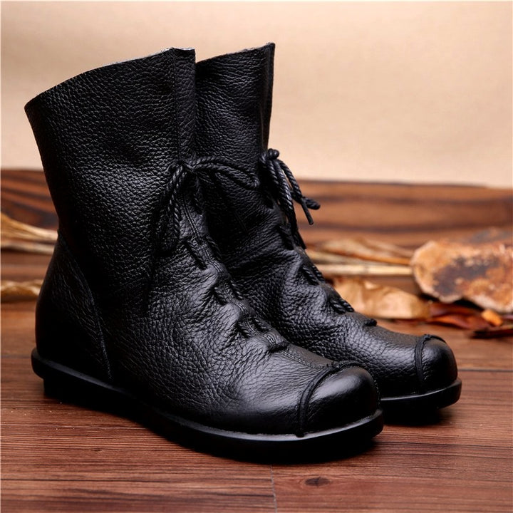 Kara - Women’s Leather Lace-Up Ankle Boots 2