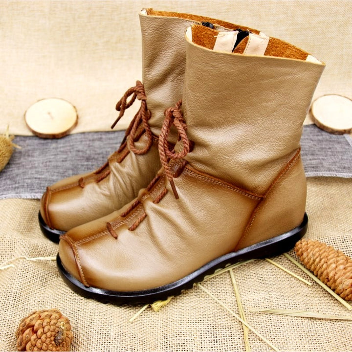Kara - Women’s Leather Lace-Up Ankle Boots 4
