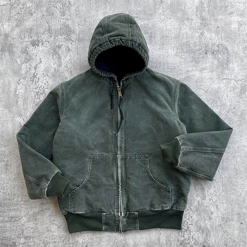 Kevin - Men's Hooded Zip-Up Work Jacket 3