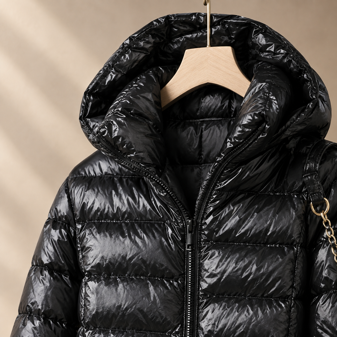Krystal - Women's Long Hooded Down Jacket