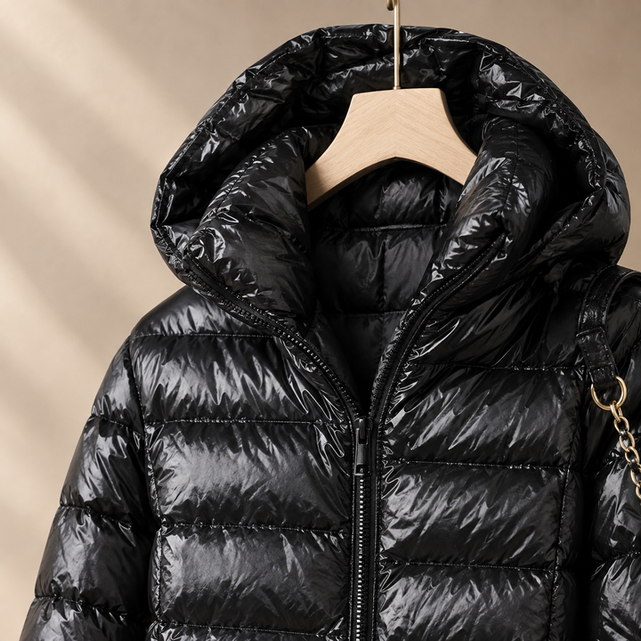 Krystal - Women's Long Hooded Down Jacket