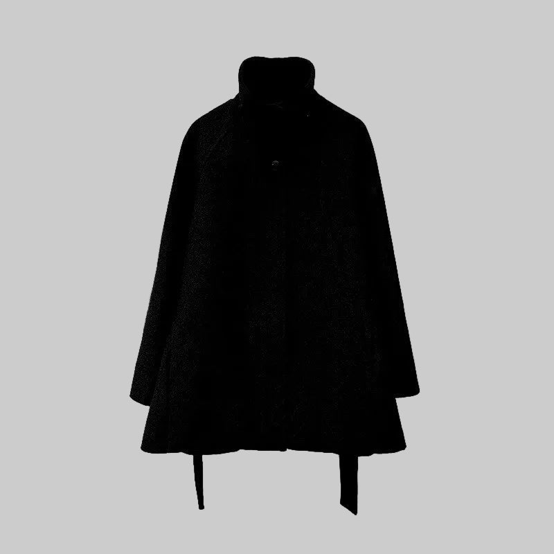 Kyra - Women's Belted Wool Coat with High Neck 4