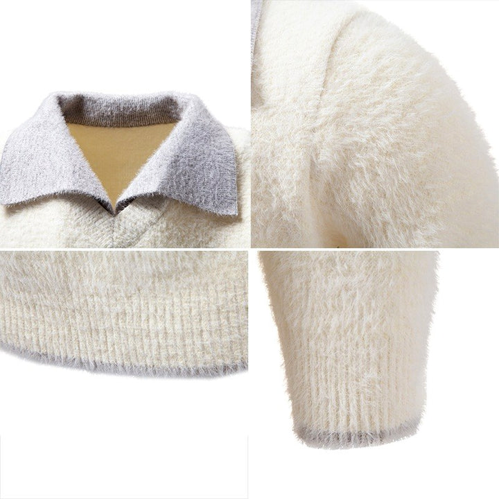 Landon - Men's Textured Collared Knit Polo Sweater 8
