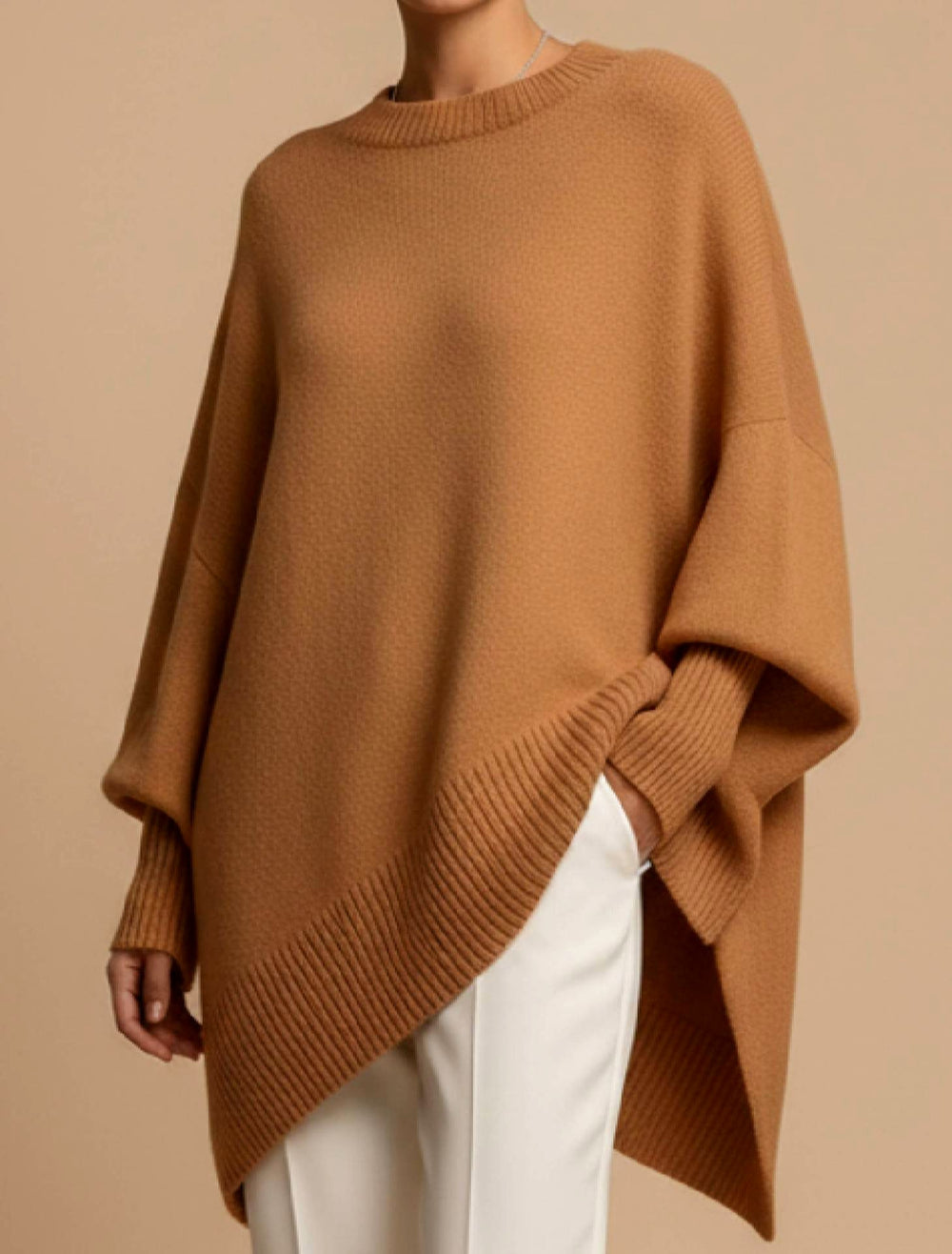 Lauren – Women’s Oversized Ribbed Knit Pullover Sweater 3
