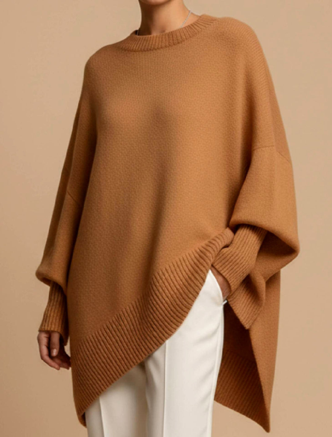 Lauren – Women’s Oversized Ribbed Knit Pullover Sweater 3