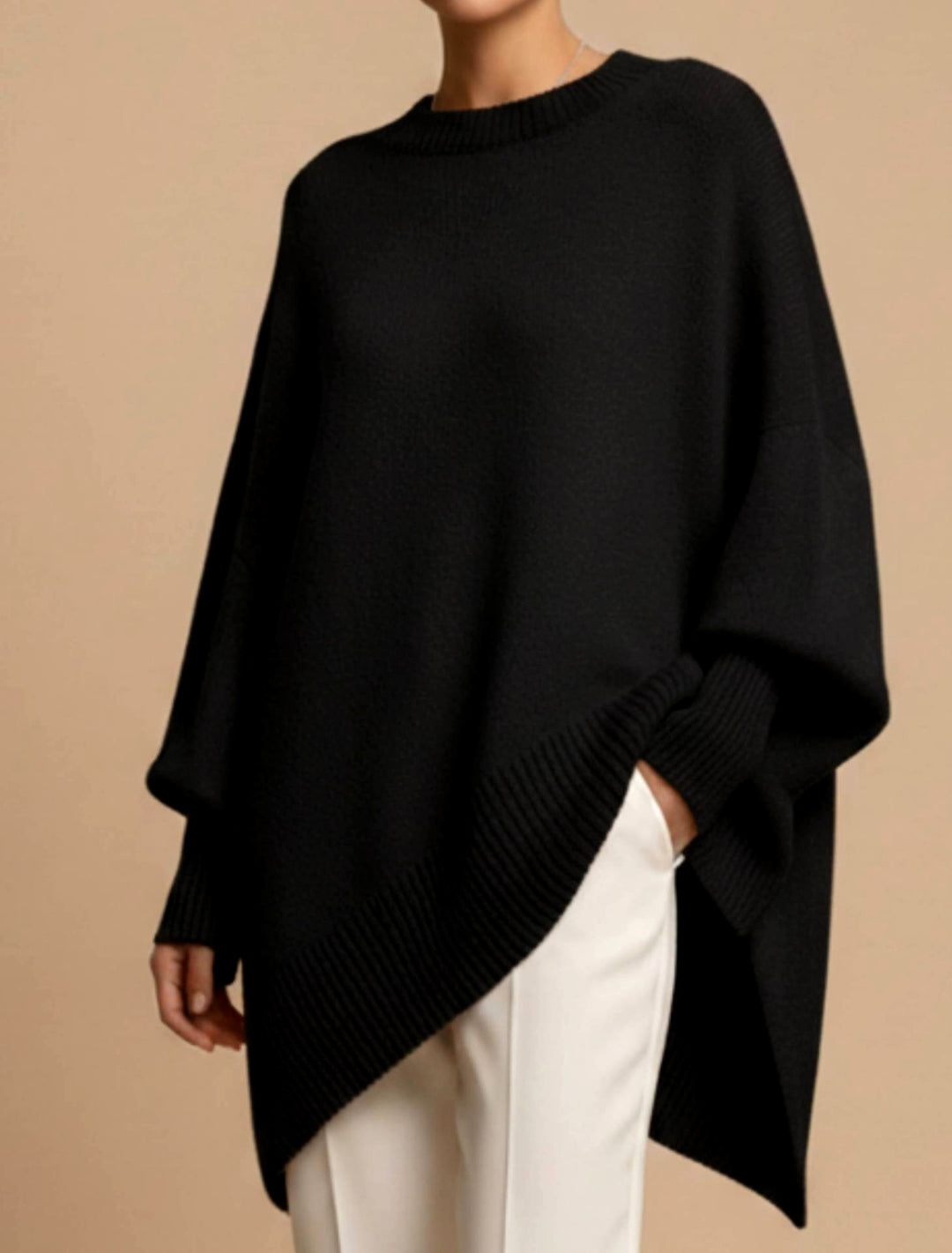 Lauren – Women’s Oversized Ribbed Knit Pullover Sweater 4