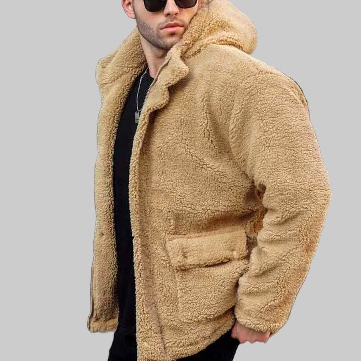 Lawrence - Men's Sherpa Hooded Zip-Up Jacket 5