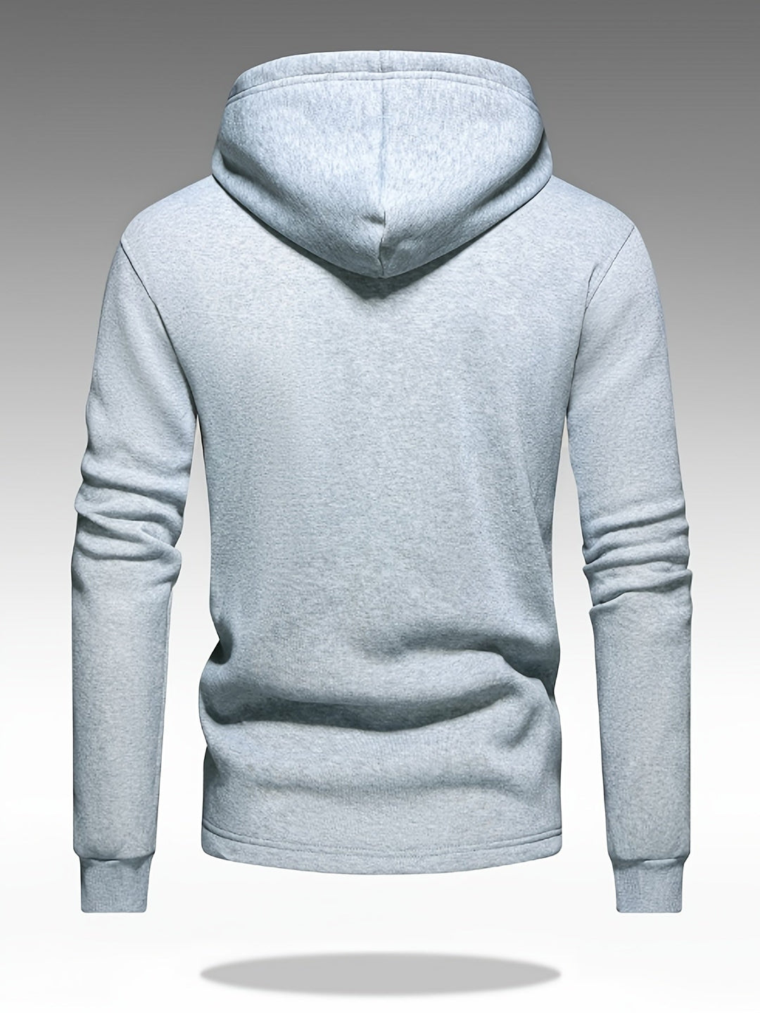 Leif - Men's Button-Front Hooded Jacket with Cargo Pockets
