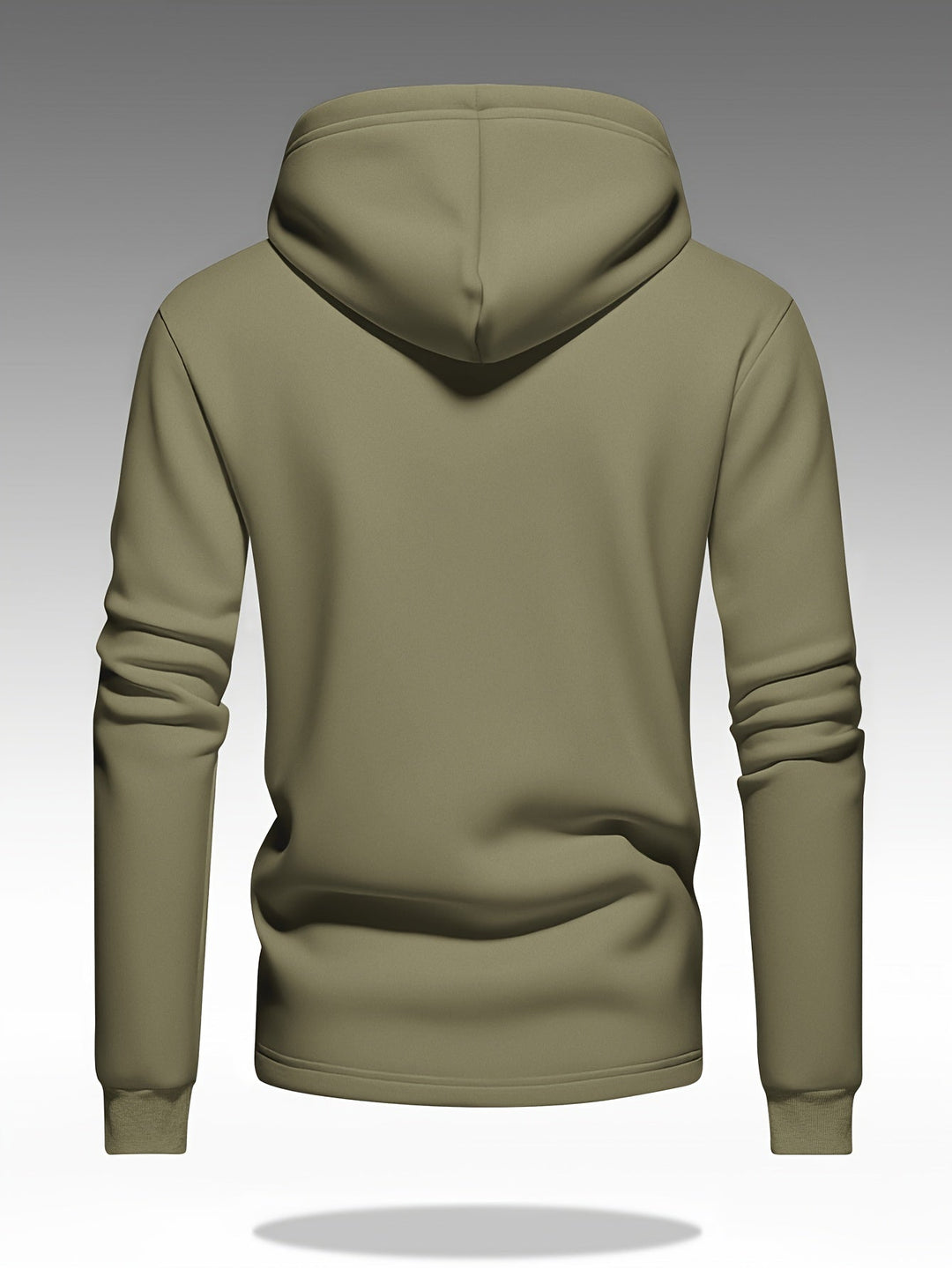 Leif - Men's Button-Front Hooded Jacket with Cargo Pockets