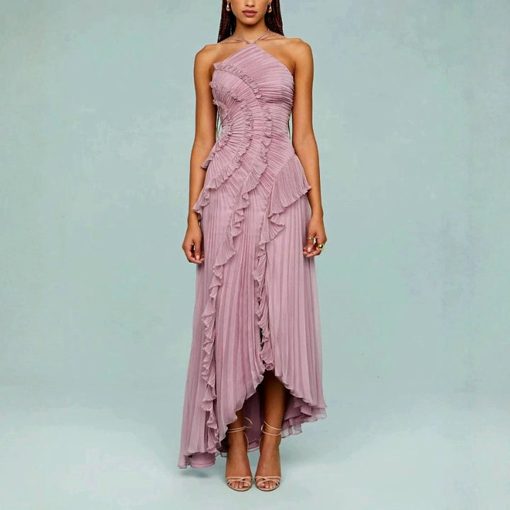 Leontine - Women’s One-Shoulder Pleated Formal Evening Dress 1