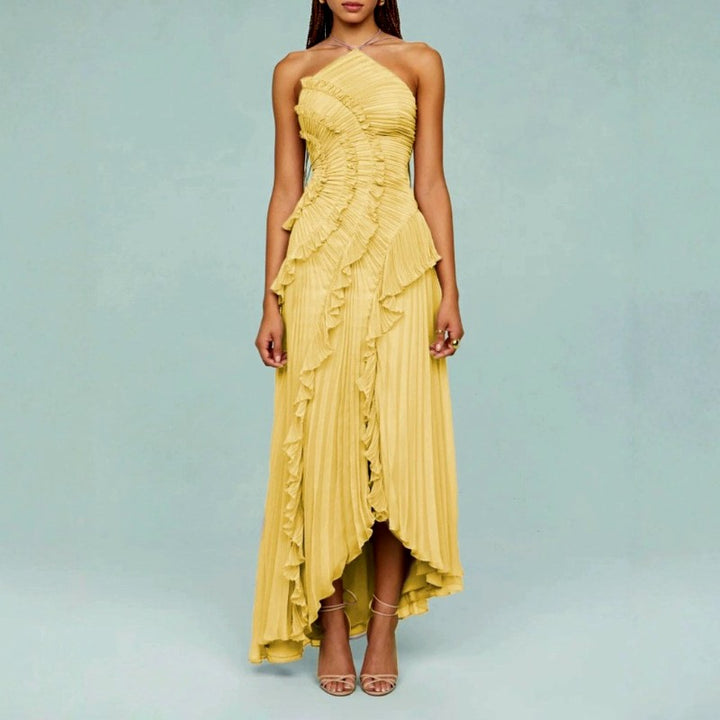 Leontine - Women’s One-Shoulder Pleated Formal Evening Dress 2