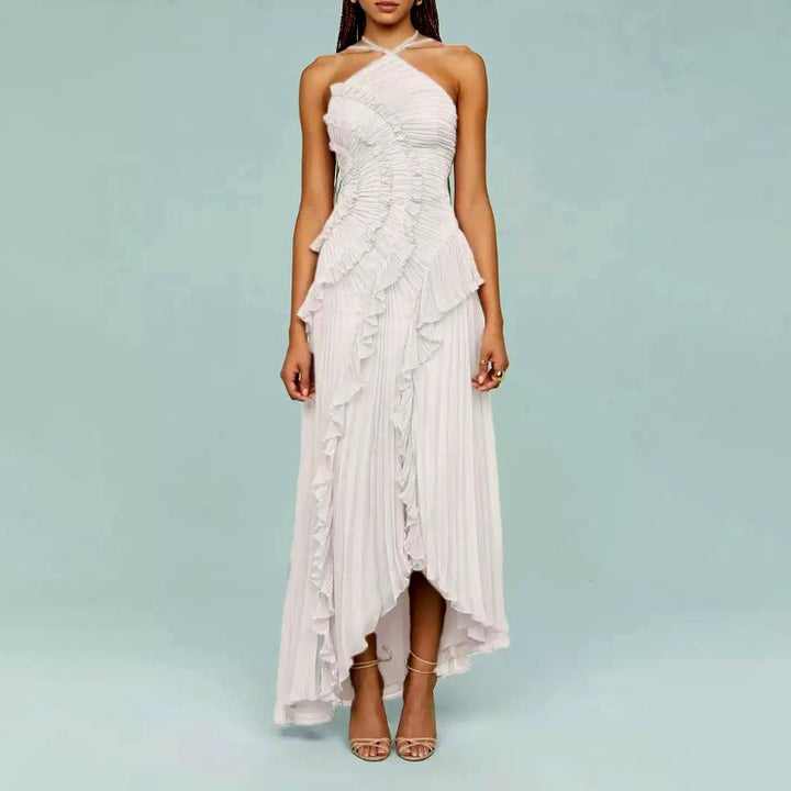 Leontine - Women’s One-Shoulder Pleated Formal Evening Dress 4