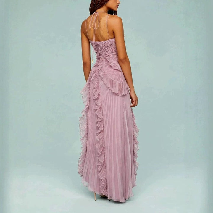 Leontine - Women’s One-Shoulder Pleated Formal Evening Dress 5