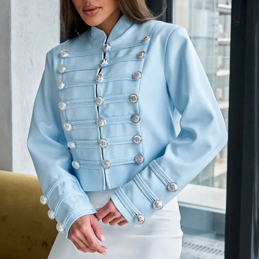 Lina - Women’s Double Button Trim Jacket 2
