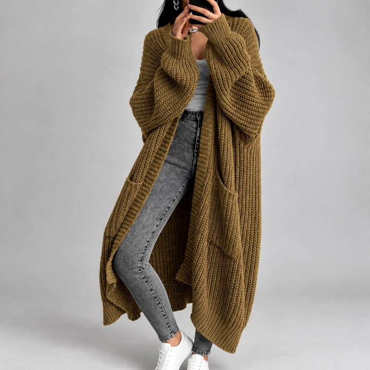 Liora - Women’s Long Oversized Chunky Knit Cardigan 2